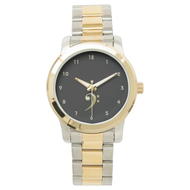 Elegant Bass Clef Watch (Front)