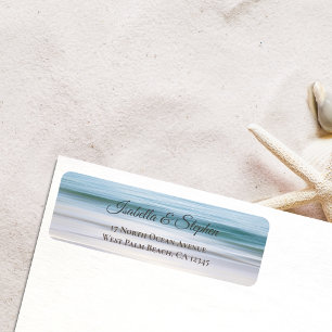 Elegant Beach Blue Ocean Adresse de retour