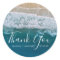 Elegant Beach Blue Ocean Thank You Wedding Favour