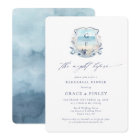 Elegant Beach Monogram Wedding Rehearsal Dinner