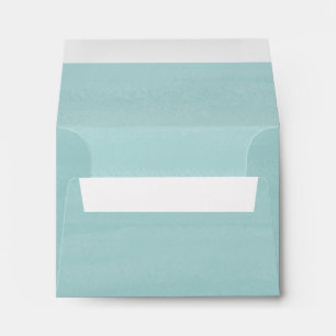 Elegant Beach Watercolor Ocean RSVP Return  Envelope