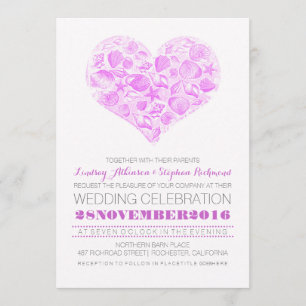 Elegant beach wedding invitations