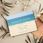 Elegant Beach Wedding Save The Date Announcement Postcard<br><div class="desc">Elegant and simple beach wedding save the date postcards for your destination beach wedding. Add your details to the front and backside of the card using the template.</div>