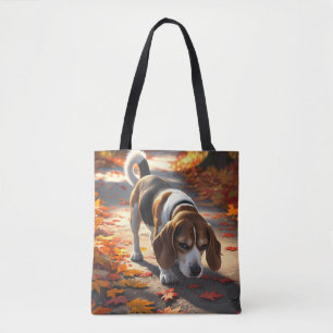 Elegant Beagle Shoulder Tote Bag