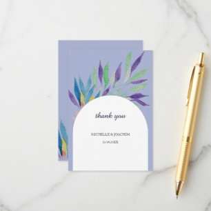 Elegant Beautiful Boho Floral Watercolor Art Enclosure Card