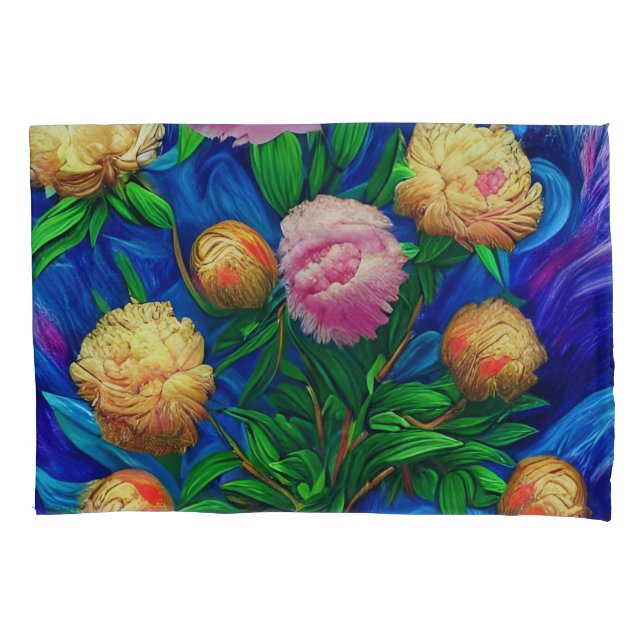 Elegant Beautiful Peony Collection Pillowcase (Front)