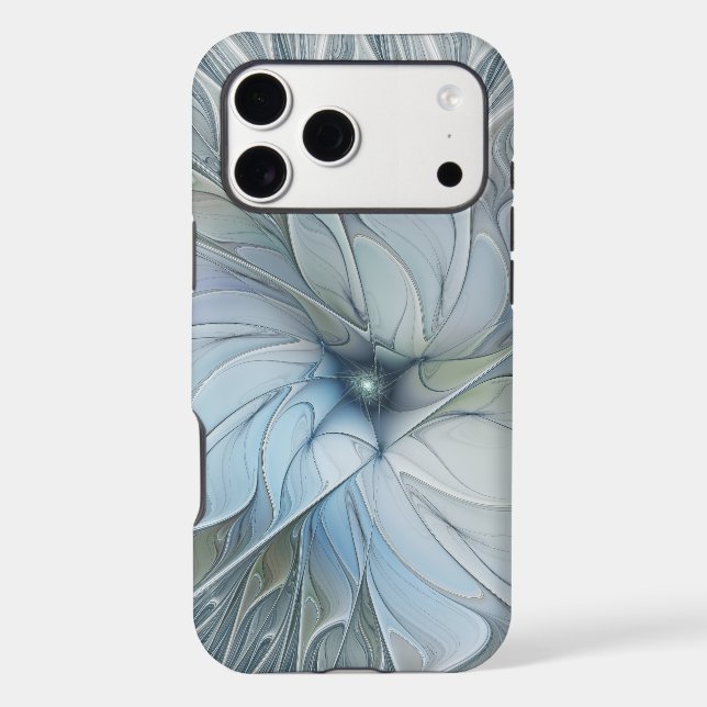 Elegant Beauty Modern Abstract Fractal Art Flower (Verso)