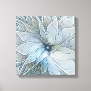 Elegant Beauty Modern Abstract Fractal Art Flower Canvas Print