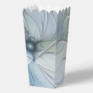 Elegant Beauty Modern Abstract Fractal Art Flower Favor Box