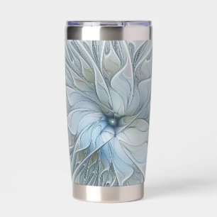Elegant Beauty Modern Abstract Fractal Art Flower Insulated Tumbler
