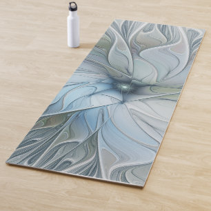Elegant Beauty Modern Abstract Fractal Art Flower Yoga Mat