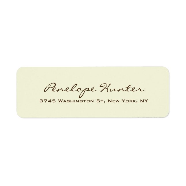 Élégant Beige Design élégant Script d'écriture man (Devant)