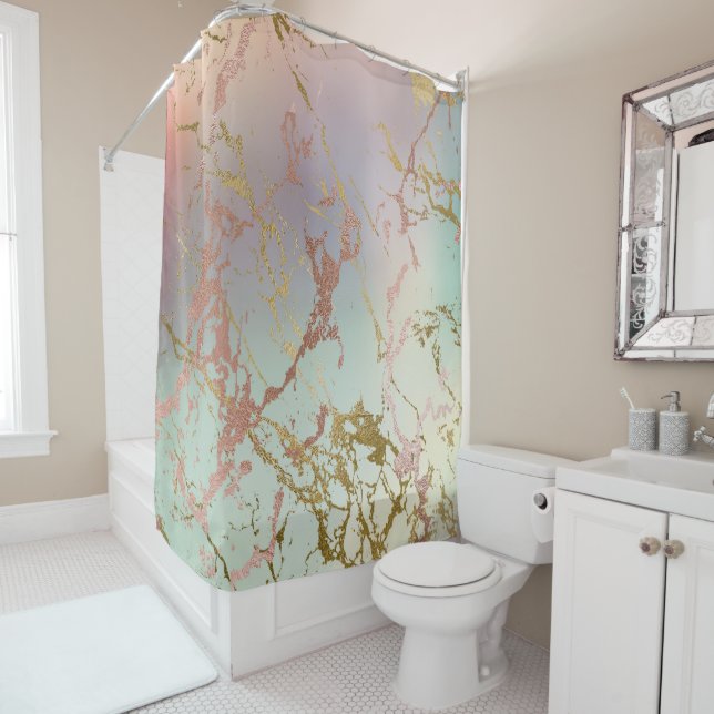 Elegant Beige Marble | Mint Sage Green Rose Gold (In Situ)