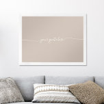 Elegant Beige Minimalist Calligraphy Custom Quote Poster<br><div class="desc">Create your own custom quote wall art featuring your favourite inspirational saying,  song lyric,  bible verse or personalized text in minimalist script typography.</div>