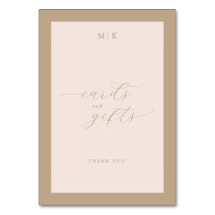 Elegant Beige Minimalist Gratitude Card