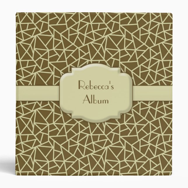Elegant Beige Pattern Binder Photo Album (Front)