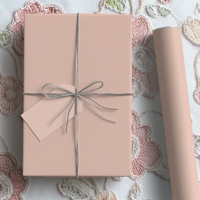 Elegant Beige Plain Solid Colour D2AFA1 Wrapping Paper (Elegant Beige Plain Solid Color D2AFA1 Wrapping Paper)