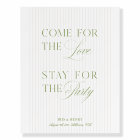 Elegant Beige & Sage Green  Wedding Welcome Sign 