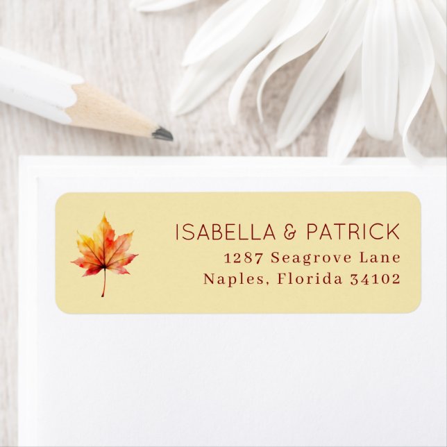 Elegant Beige Watercolor Leaf (Insitu)