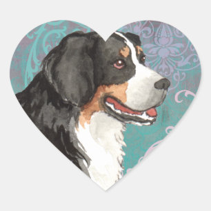Elegant Berner Heart Sticker