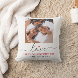 Elegant Best Friends galentine's day Bestie photo Throw Pillow