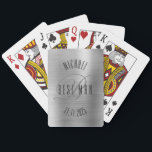 Elegant Best Man Monogram Wedding Playing Cards<br><div class="desc">Make your own custom playing cards. Personalize this design with your own text. You can further customize this design by selecting the "customize further" link if desired.</div>