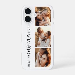 Elegant Best Mom Ever 3 Instagram Photo Collage iPhone 16 Case