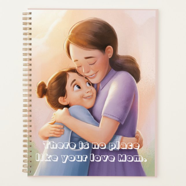 Elegant Best Mom Ever Personalize Photo Planner (Front)