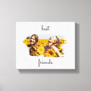 Elegant BFF Best Friends Forever Canvas Print