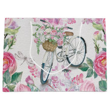Elegant Bicycle and Flowers