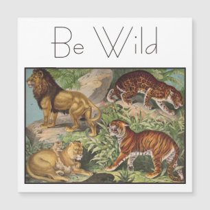 Elegant Big Cat Lions Tigers, Leopards Vintage