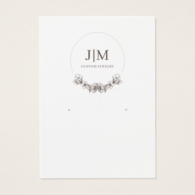 Élégant bijoux moderne Elevage Monogramme (Devant)