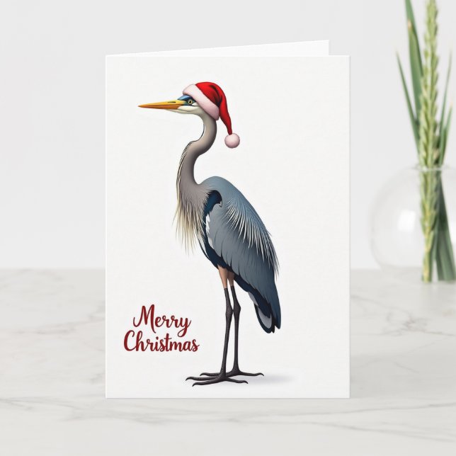Elegant Bird Christmas Card (Front)