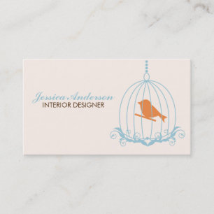 Elegant Birdcage Business Card