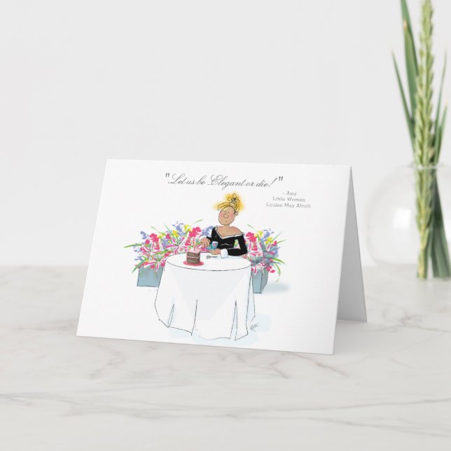 Elegant Birthday Card (Front)