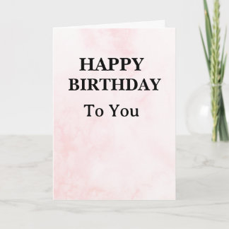 Elegant Birthday Card
