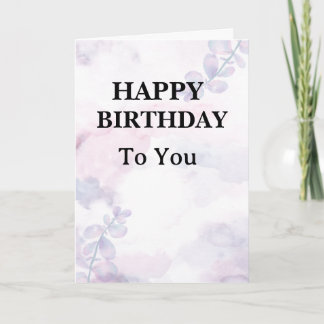 Elegant Birthday Card