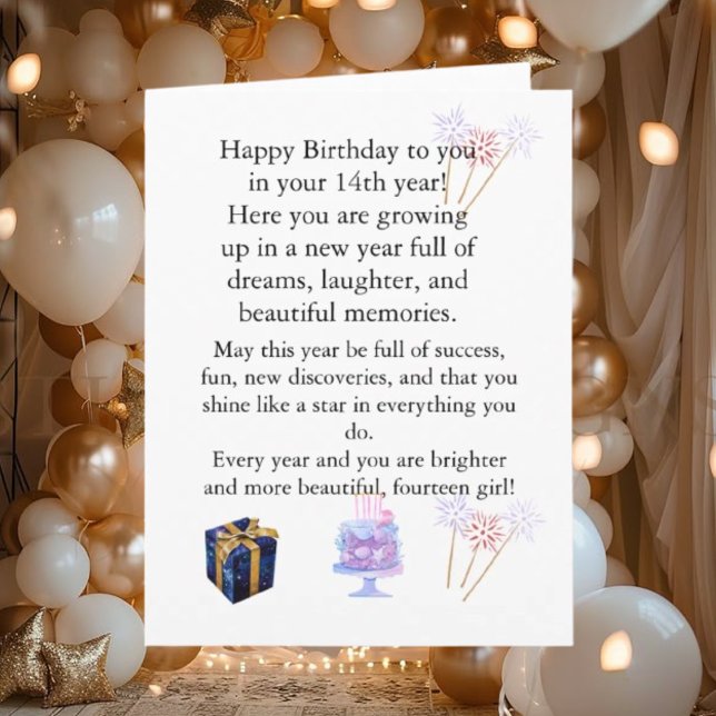Elegant Birthday Card for Her – Personalized Greet (Creator Uploaded)