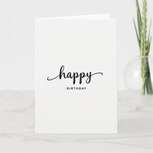 Elegant Birthday Lettering Card