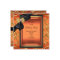 Elegant Birthday Party Black Damask Orange Gold