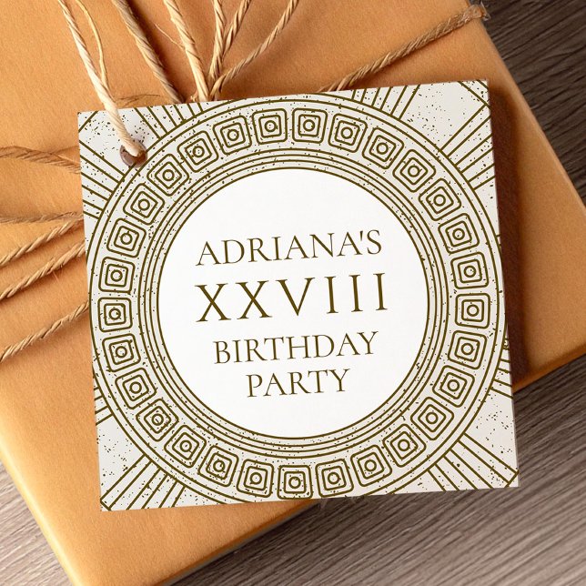 Elegant birthday party  favour tags (Creator Uploaded)