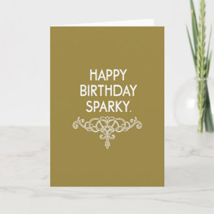 Elegant Birthday Scroll Card