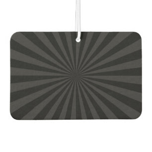 Elegant Black and Charcoal Burst Customize This Car Air Freshener