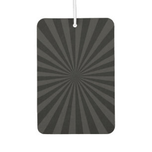 Elegant Black and Charcoal Burst Customize This Car Air Freshener