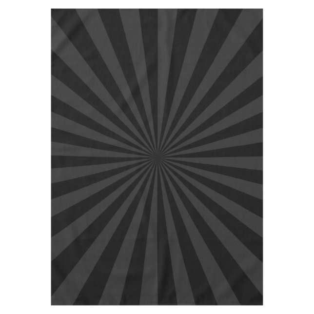 Elegant Black and Charcoal Burst Customize This Tablecloth (Front)