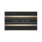 Elegant Black and Faux Foil Gold Striped Modern