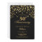 Elegant Black And Gold 50th Wedding Anniversary