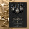 Elegant black and gold baubles luxury Christmas