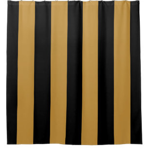 Elegant Black and Gold Bold Vertical Stripes