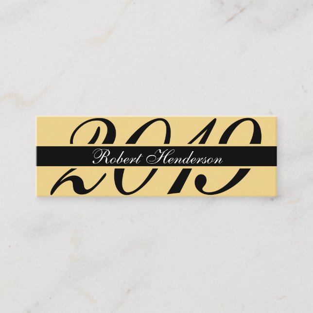 Elegant black and gold classic insert graduation (Front)